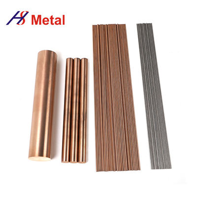 W90 Cu10 Round Alloy Tungsten Copper Bar Rod Heat Resistant In Aerospace