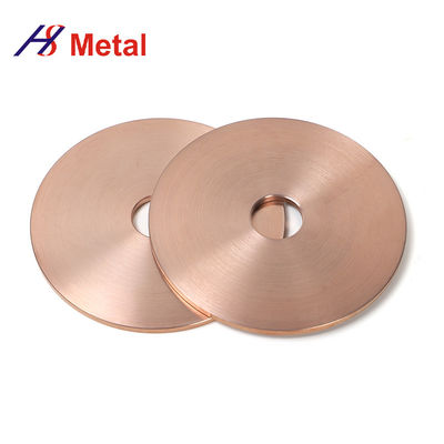 W70Cu30 W75Cu25 Copper WCu Alloy Dics Ring For ECM Electrodes