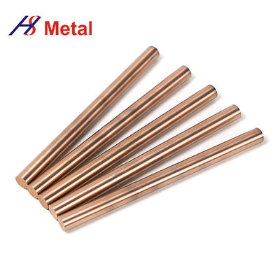 Polished Tungsten Alloy Products WCu Alloy Thermal Conductivity Round Bar Stock