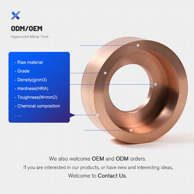 W70Cu30 W75Cu25 Copper WCu Alloy Dics Ring For ECM Electrodes
